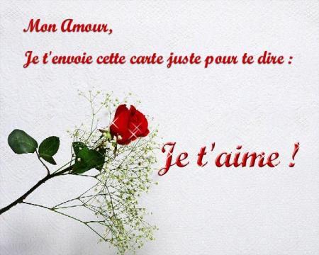 je t'aime mon amours